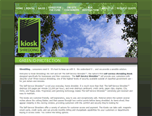 Tablet Screenshot of kioskshredding.com